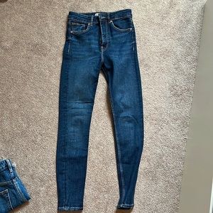 Zara high rise skinny jeans.